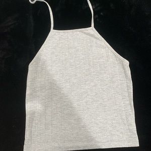Grey Halter Top